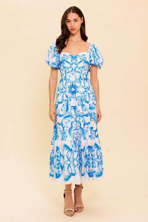 a-work-of-art-blue-woven-midi-dress Flying Tomato-Sophia's Style-3